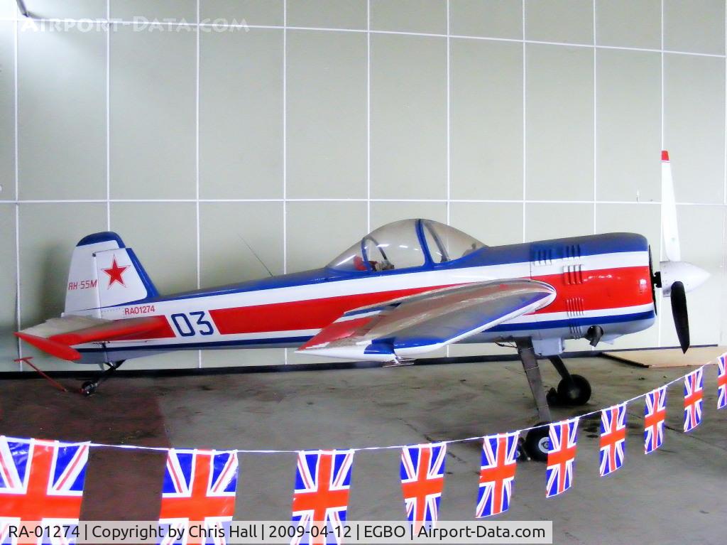 RA-01274, Yakovlev Yak-55 C/N 910103, at the Easter Wings and Wheels Charity fly in at Halfpenny Green