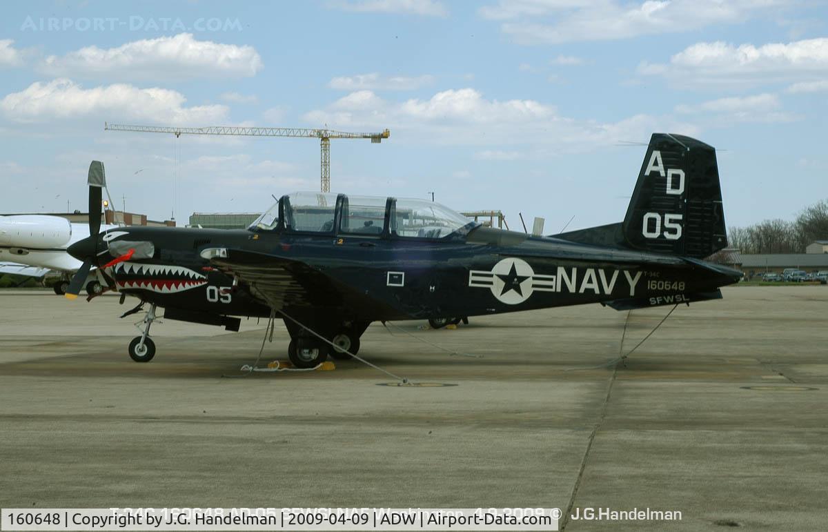 160648, Beech T-34C Turbo Mentor C/N GL-113, ferocious Mentor AD-05