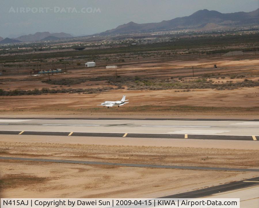 N415AJ, 1990 Cessna 550 Citation II C/N 5500600, Landing