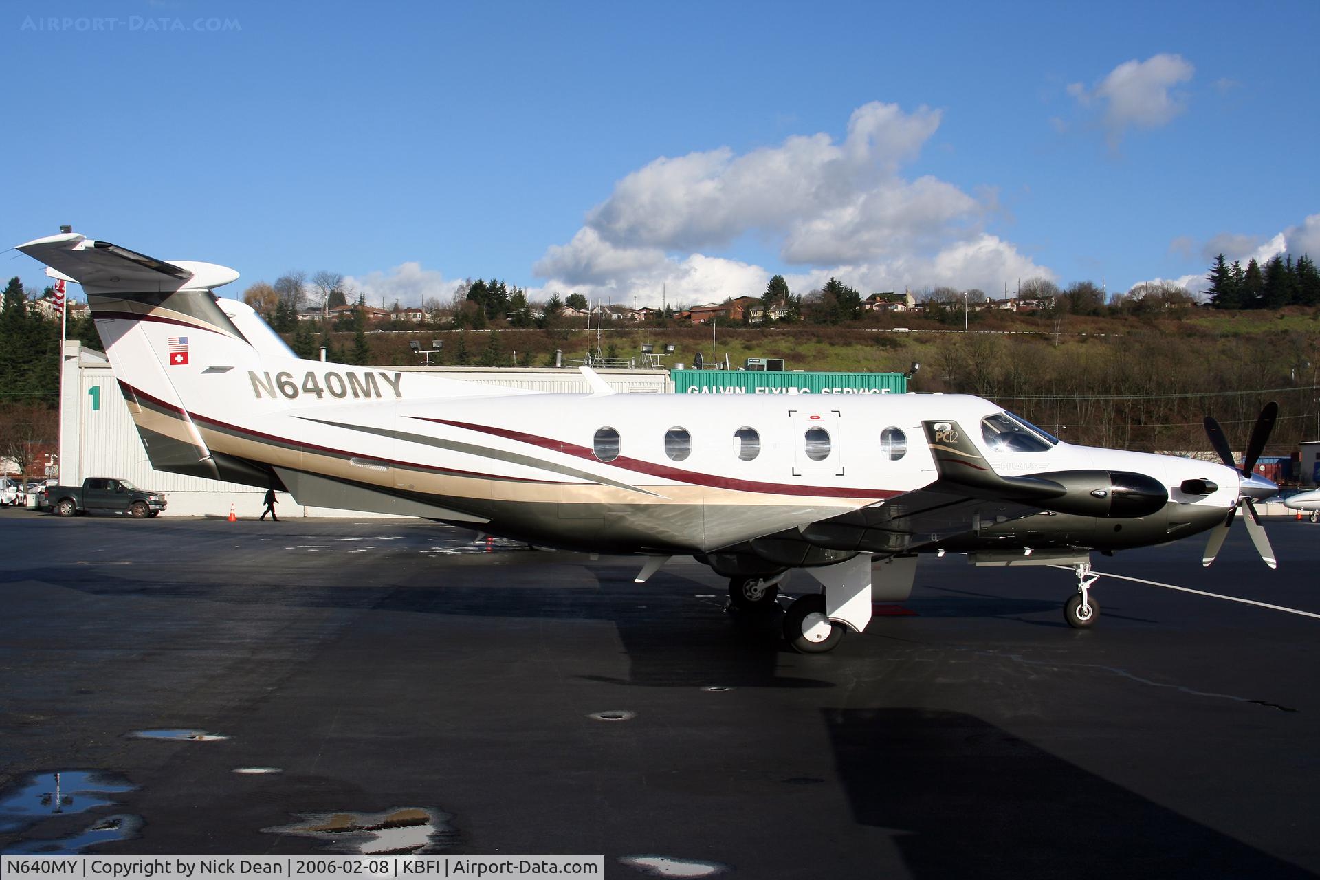 N640MY, 2005 Pilatus PC-12/45 C/N 640, KBFI