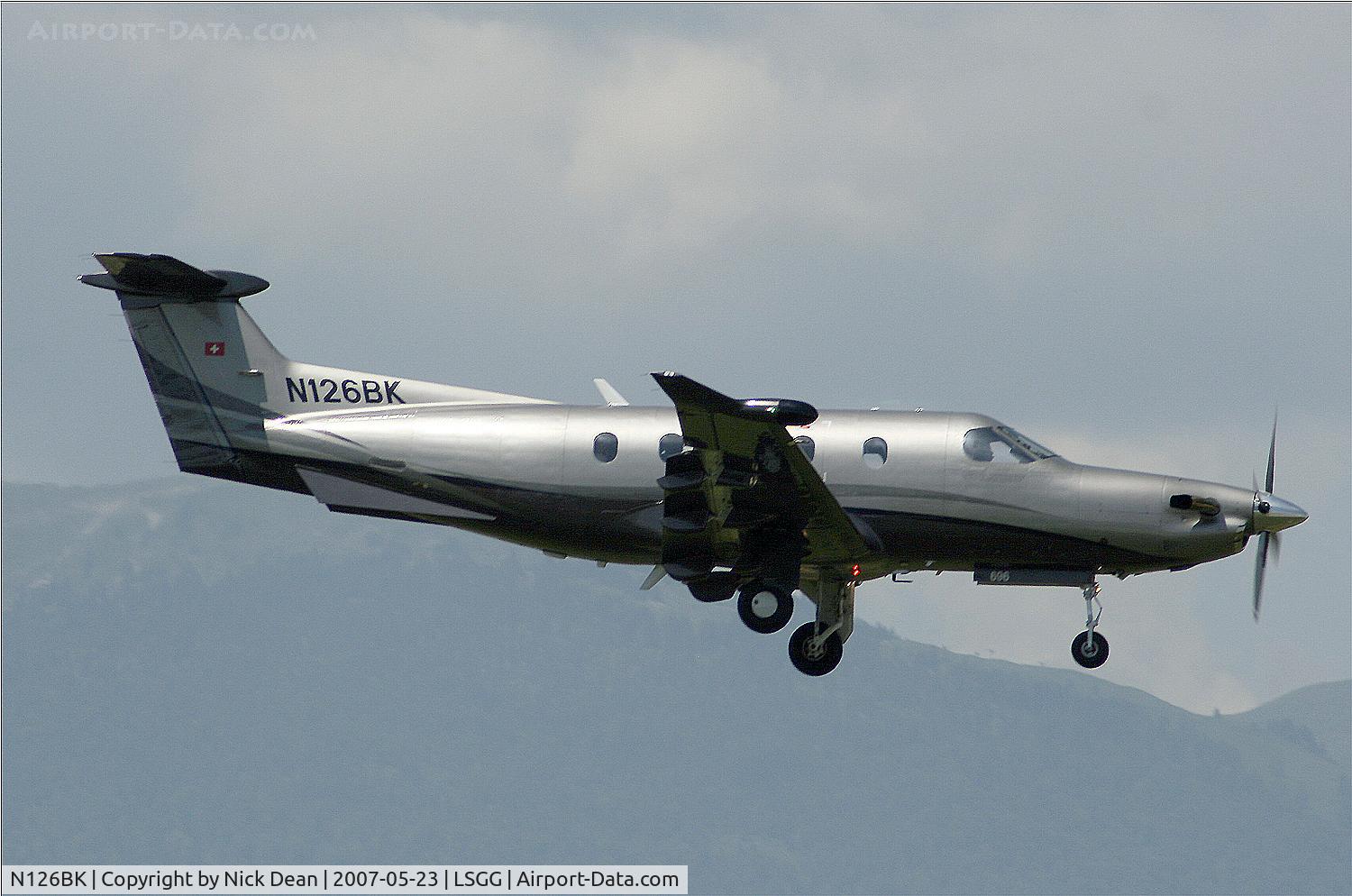 N126BK, 2006 Pilatus PC-12/47 C/N 696, LSGG