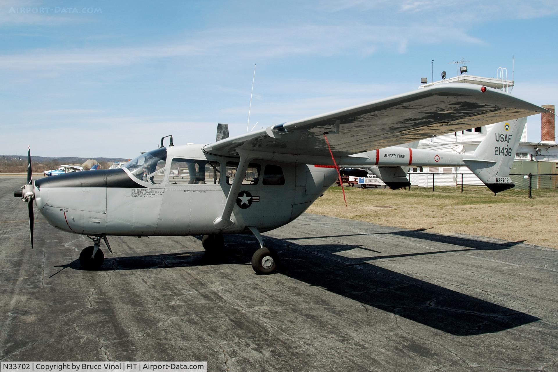 N33702, 1967 Cessna M337B (O-2A) Super Skymaster C/N 337M-0142 (67-21436), Fitchburg Mun. Airport