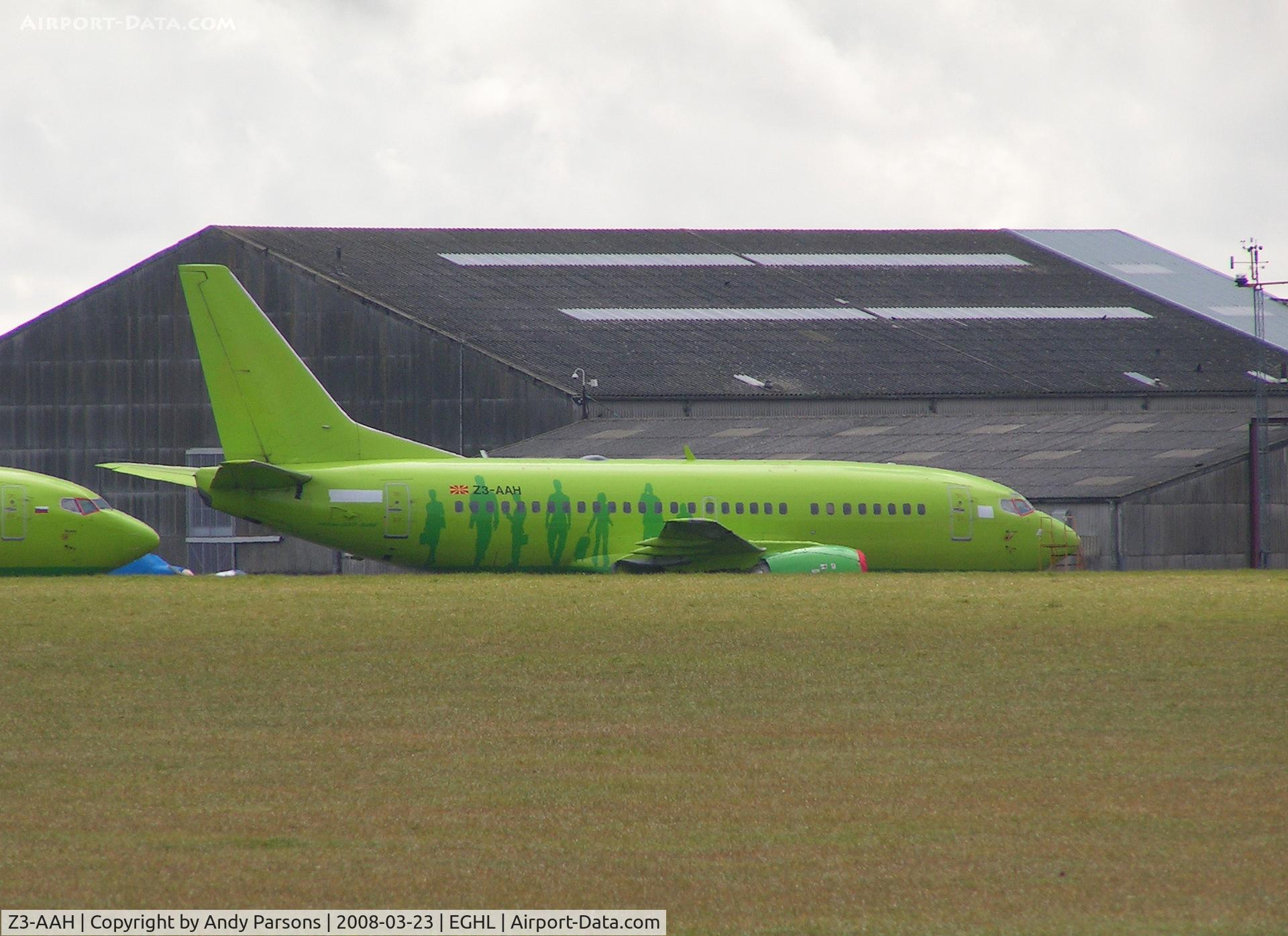 Z3-AAH, 1991 Boeing 737-529 C/N 25249, At Lasham before painting