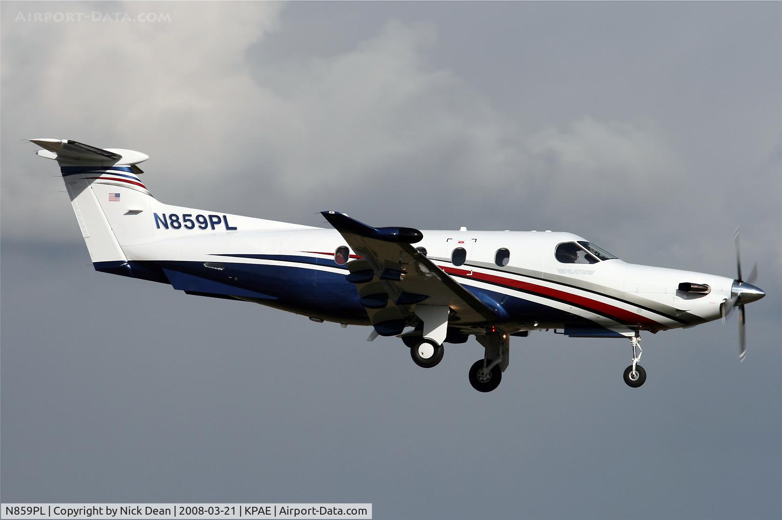N859PL, 2007 Pilatus PC-12/47 C/N 859, KPAE