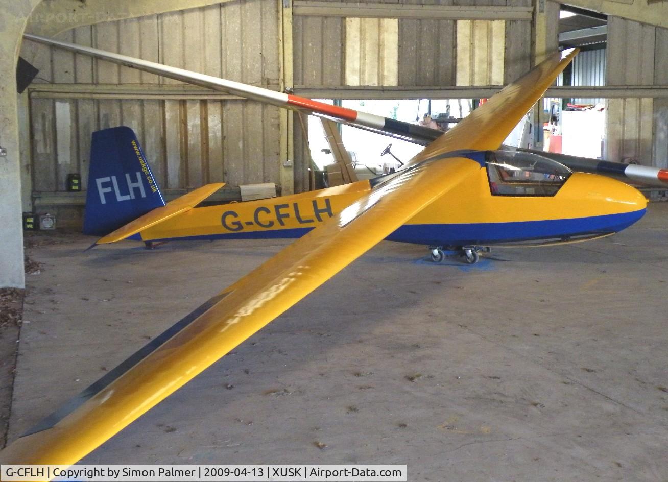 G-CFLH, 1966 Schleicher K-8B C/N 22, Schleicher K8B hangared at Usk