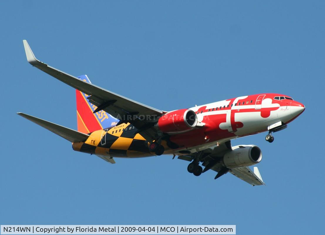 N214WN, 2005 Boeing 737-7H4 C/N 32486, Southwest 
