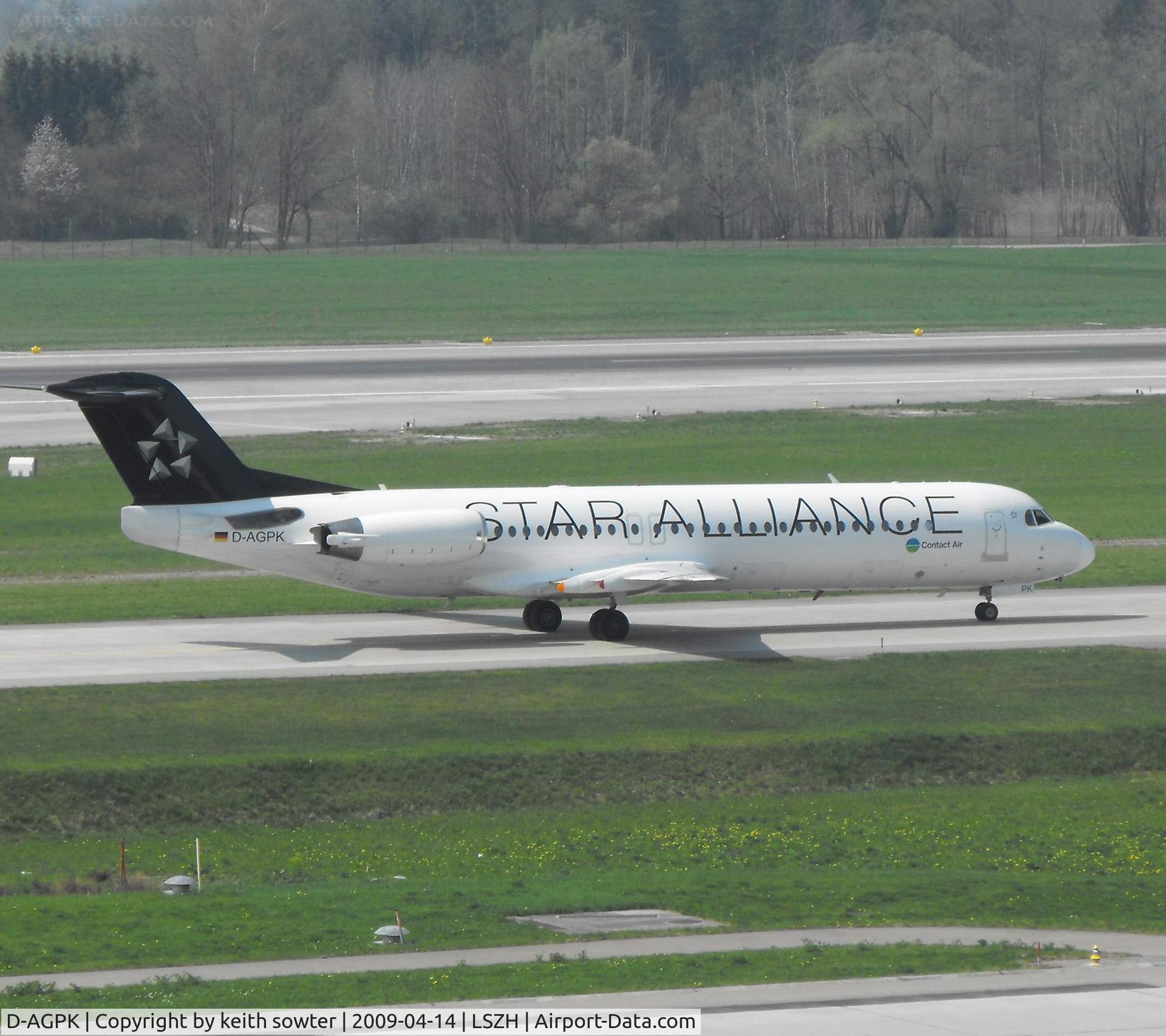 D-AGPK, 1990 Fokker 100 (F-28-0100) C/N 11313, Taken from the excellent Viewing Deck 