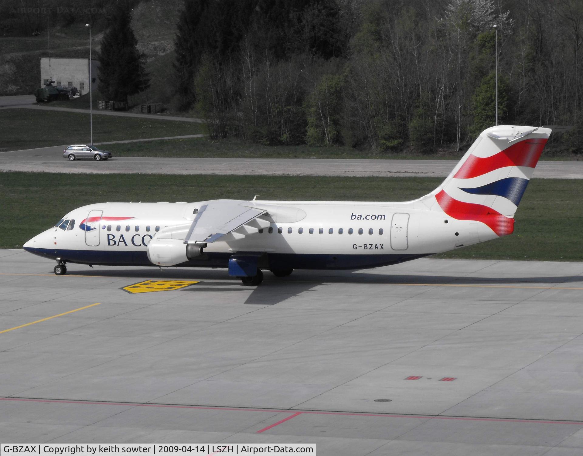G-BZAX, 1999 British Aerospace Avro 146-RJ100 C/N E3356, Taken from the excellent Viewing Deck 