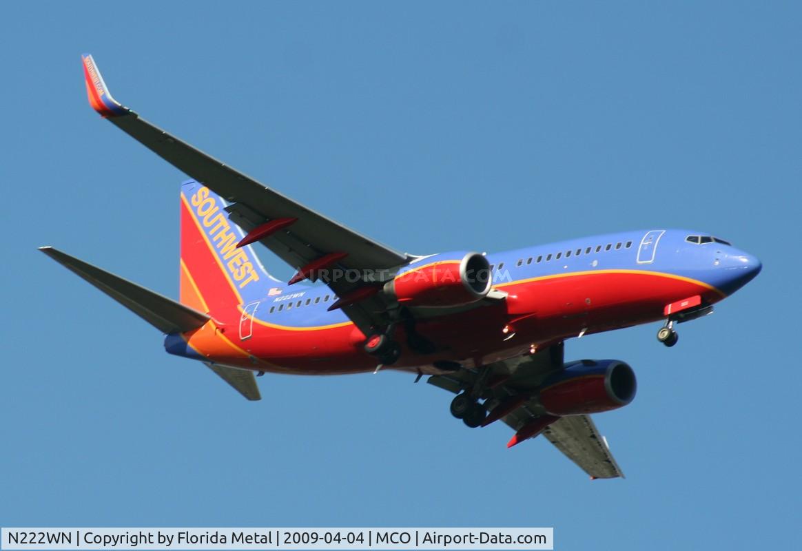 N222WN, 2005 Boeing 737-7H4 C/N 34290, Southwest 737-700