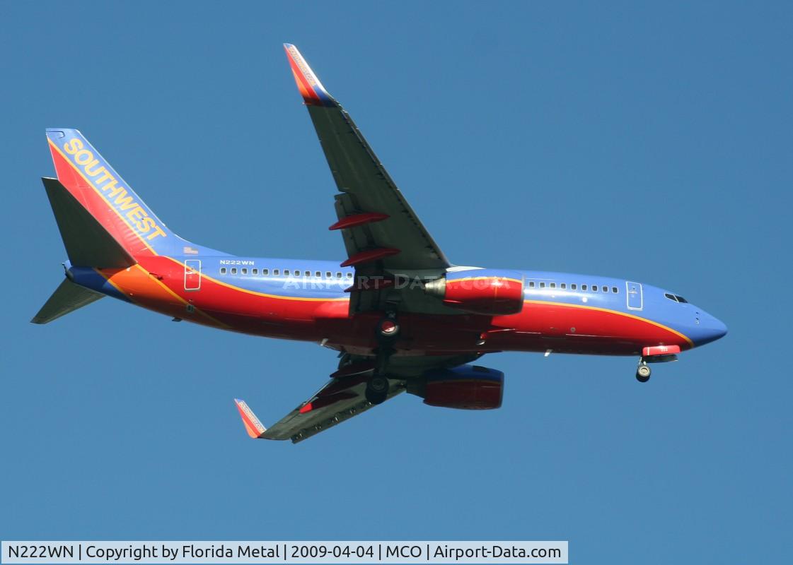 N222WN, 2005 Boeing 737-7H4 C/N 34290, Southwest 737-700
