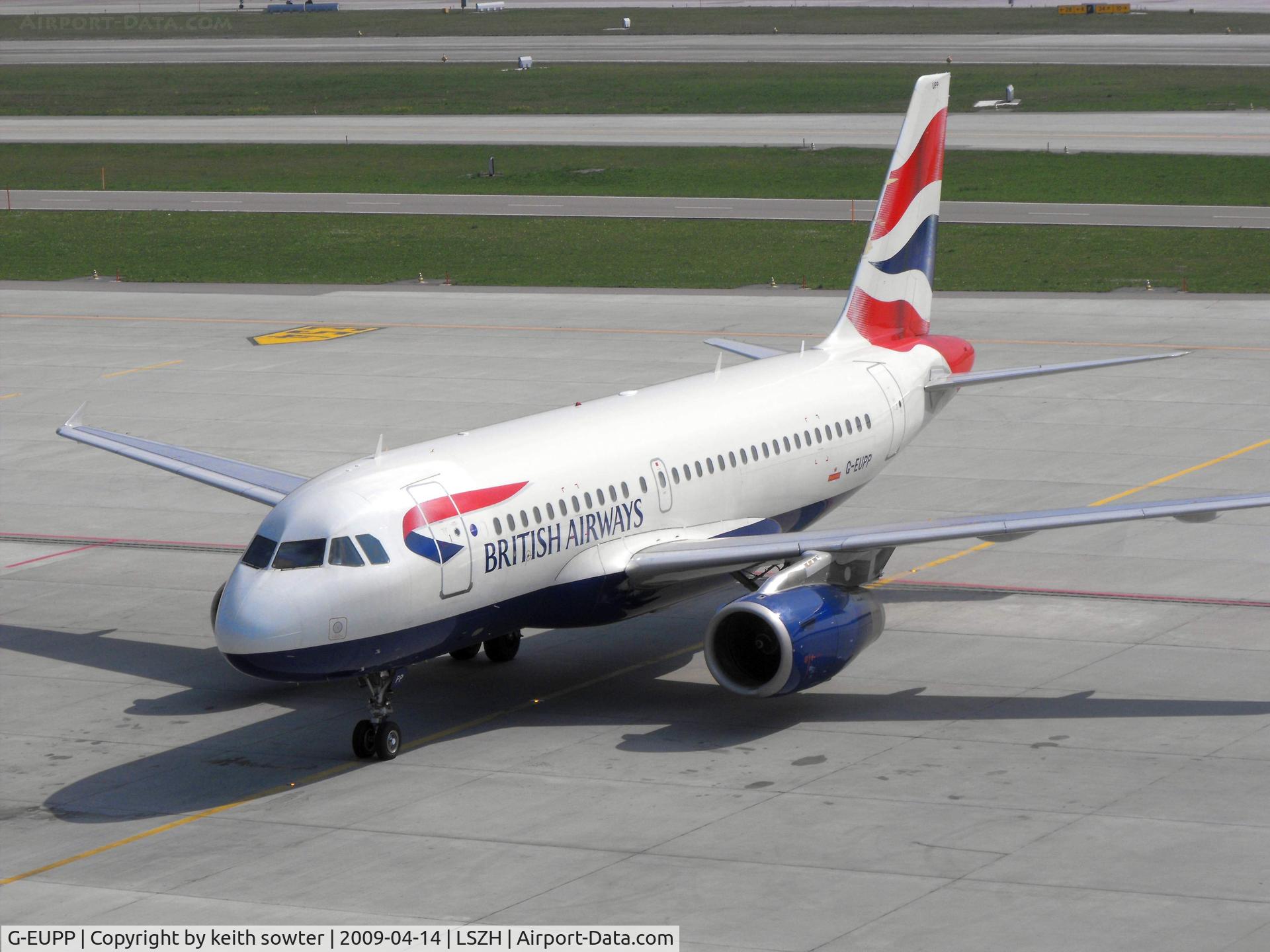 G-EUPP, 2000 Airbus A319-131 C/N 1295, Taken from the excellent Viewing Deck 