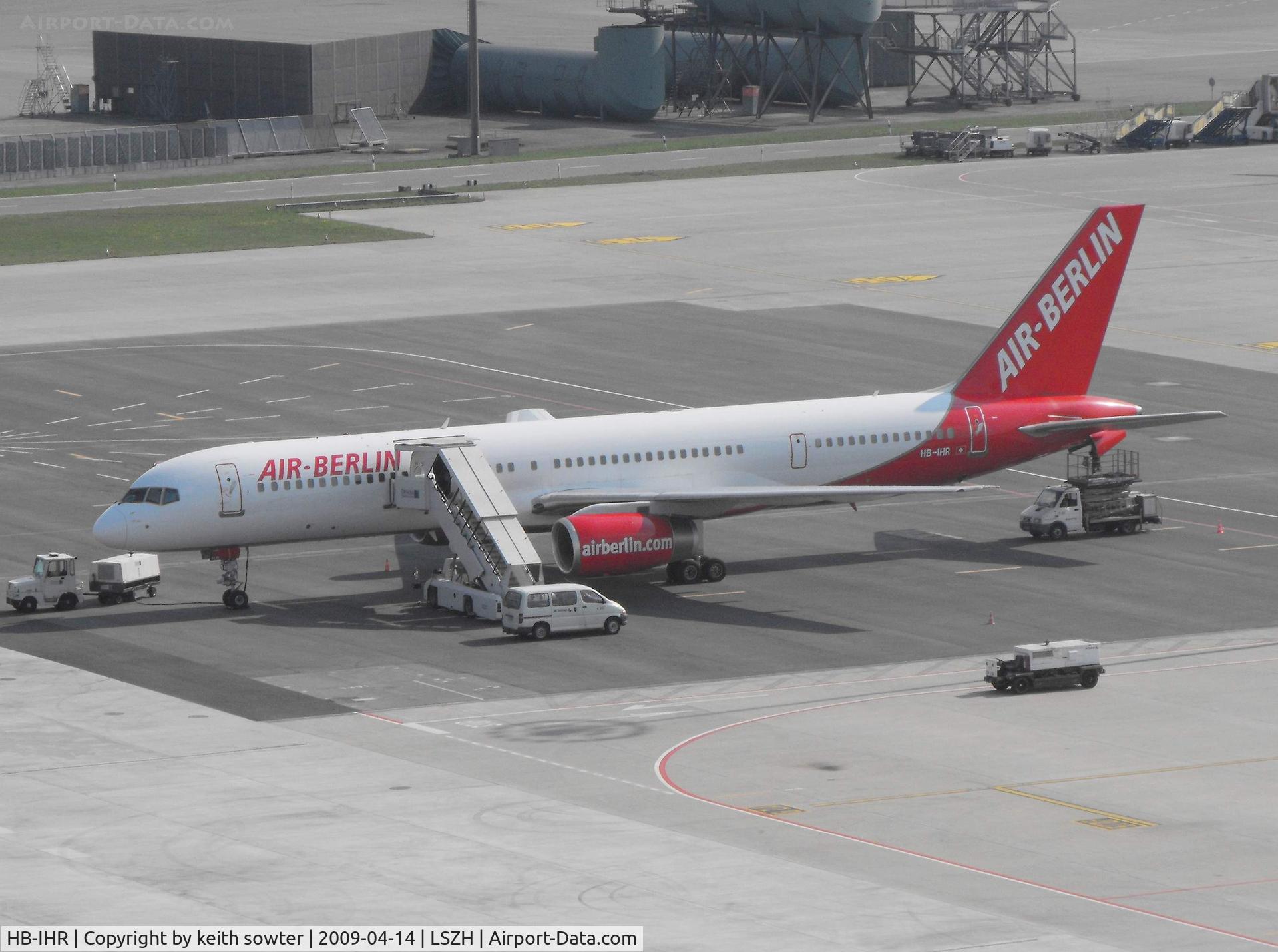 HB-IHR, 2000 Boeing 757-2G5 C/N 29379, Taken from the 10th floor of a car park roof