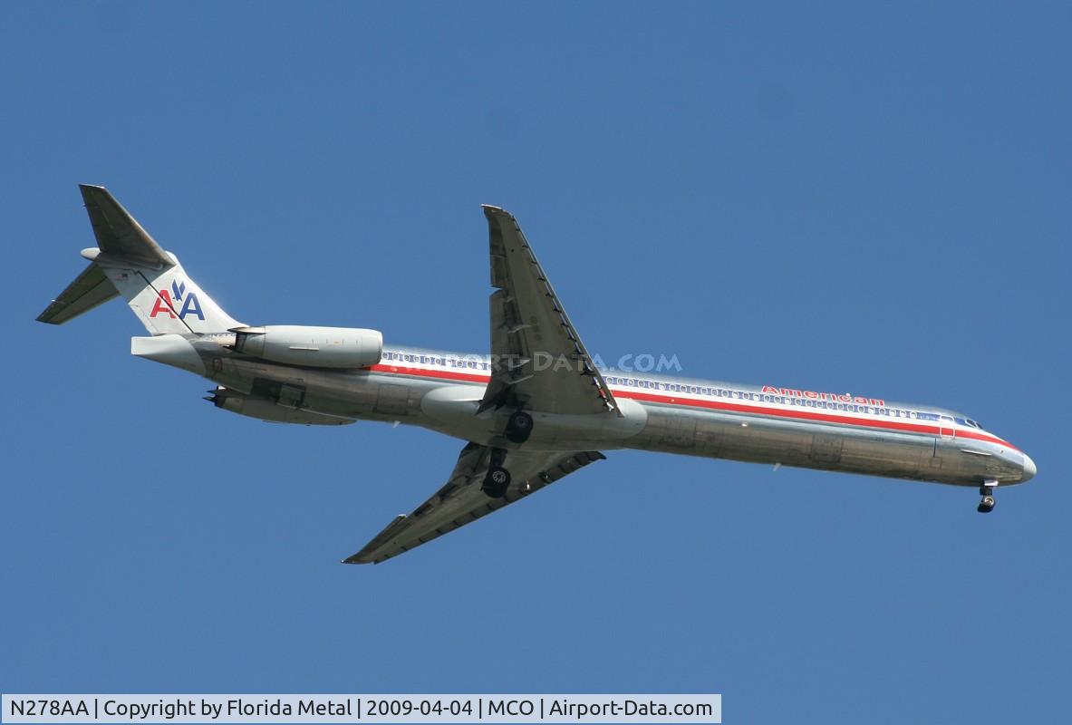 N278AA, 1985 McDonnell Douglas MD-82 (DC-9-82) C/N 49294, American MD-82