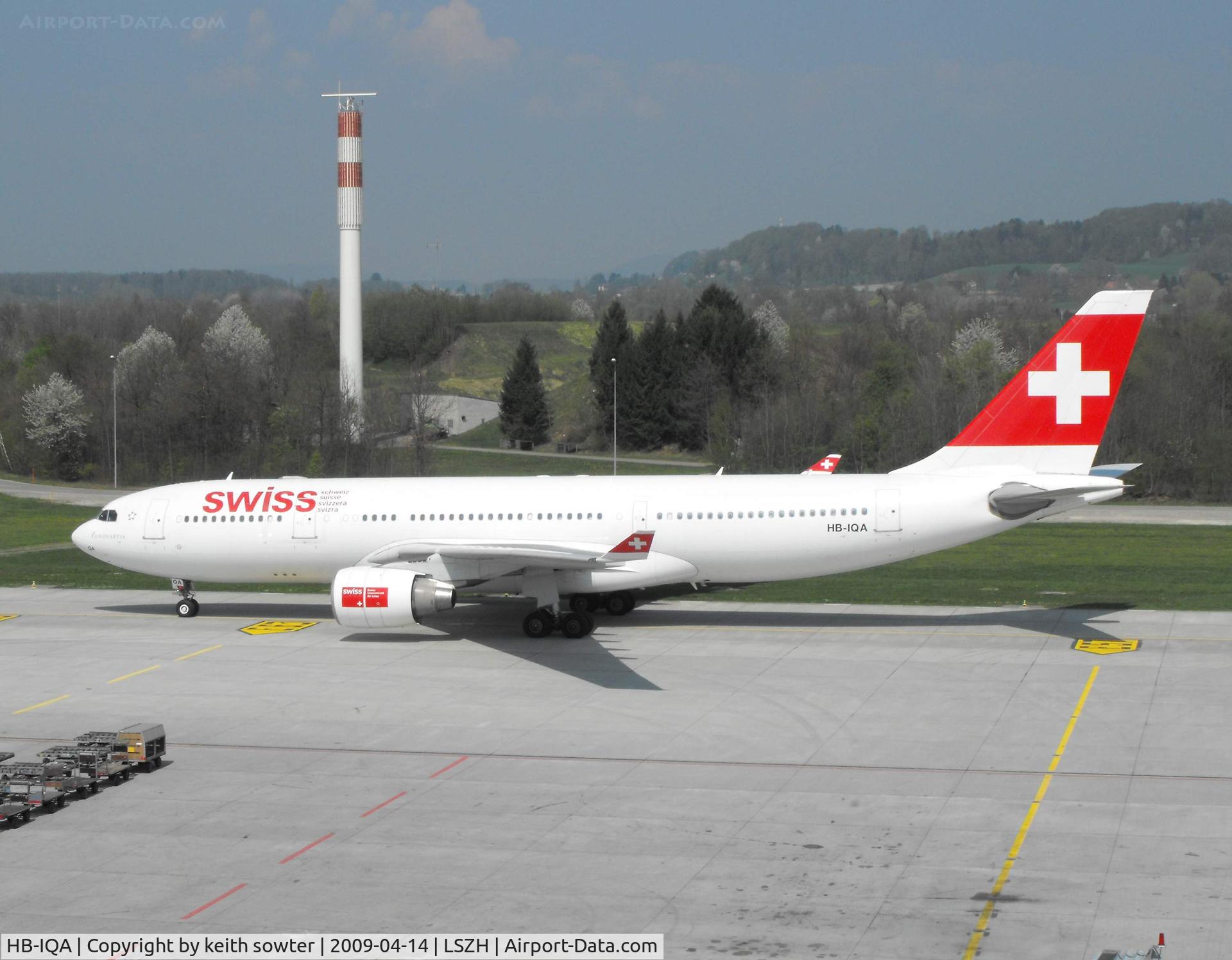 HB-IQA, 1998 Airbus A330-223 C/N 229, Taken from the excellent Viewing Deck 
