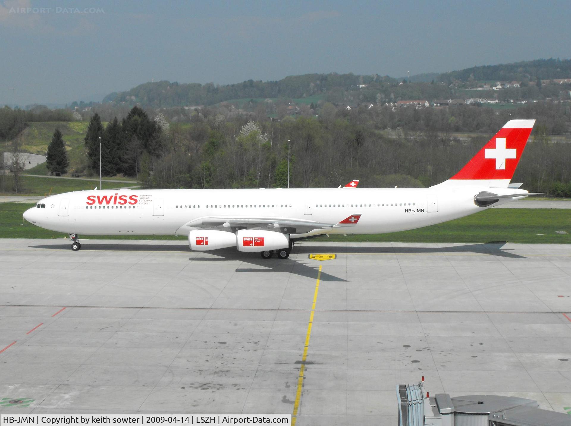 HB-JMN, 1997 Airbus A340-313 C/N 175, Taken from the excellent Viewing Deck 