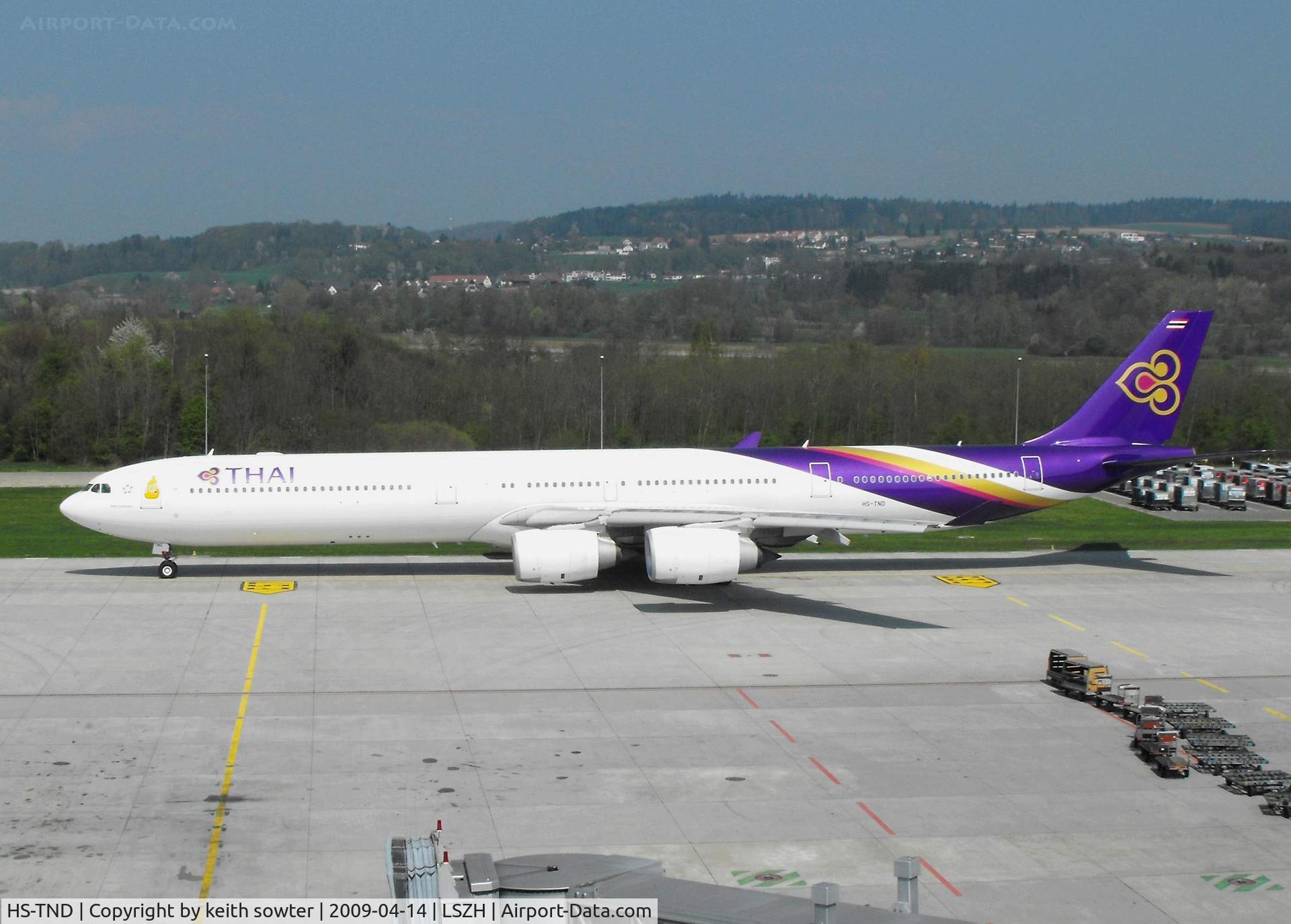 HS-TND, 2005 Airbus A340-642 C/N 710, Taken from the excellent Viewing Deck 