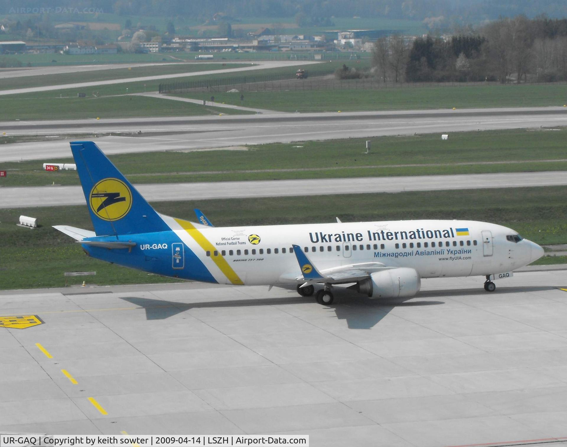 UR-GAQ, 1997 Boeing 737-33R C/N 28869, Taken from the excellent Viewing Deck 