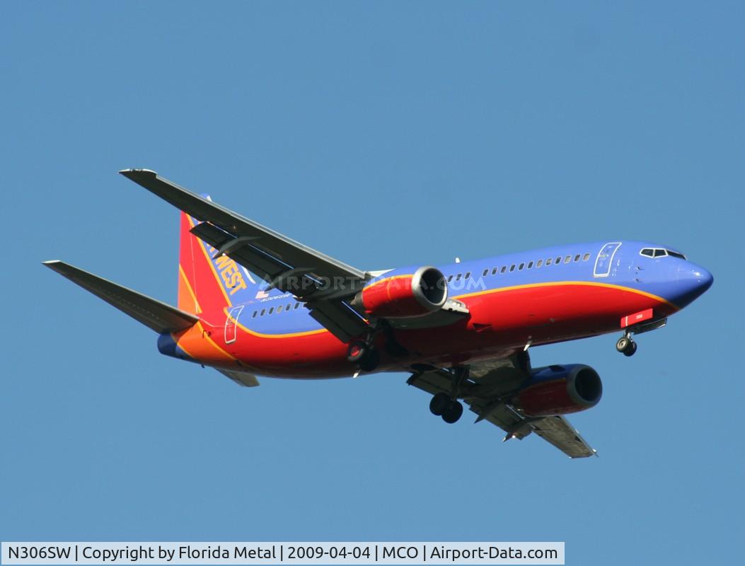 N306SW, 1985 Boeing 737-3H4 C/N 22946, Southwest 737-300