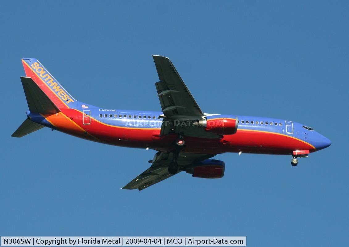 N306SW, 1985 Boeing 737-3H4 C/N 22946, Southwest 737-300
