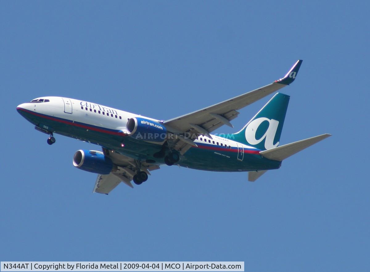 N344AT, 2008 Boeing 737-7BD C/N 36718, Air Tran 737-700