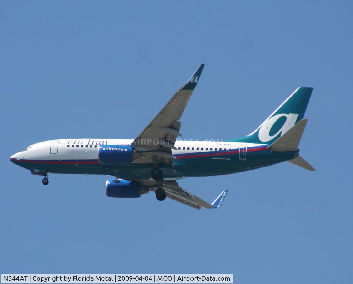 N344AT, 2008 Boeing 737-7BD C/N 36718, Air Tran 737-700