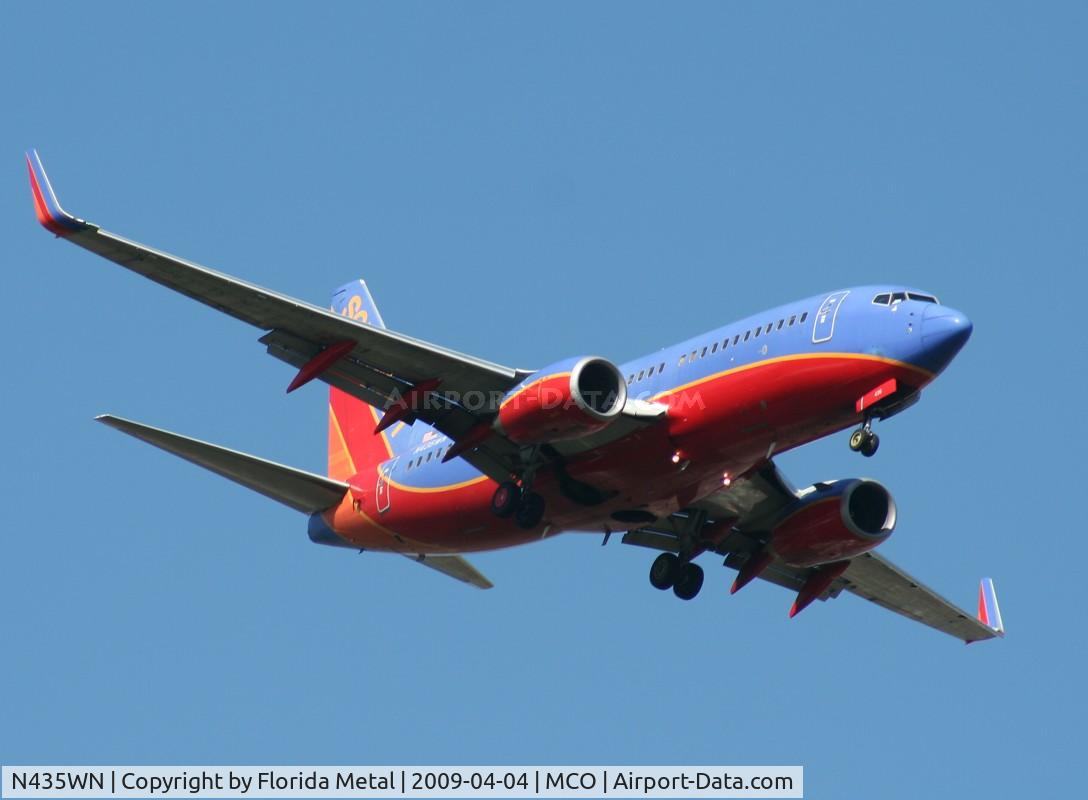 N435WN, 2003 Boeing 737-7H4 C/N 32455, Southwest 737-700