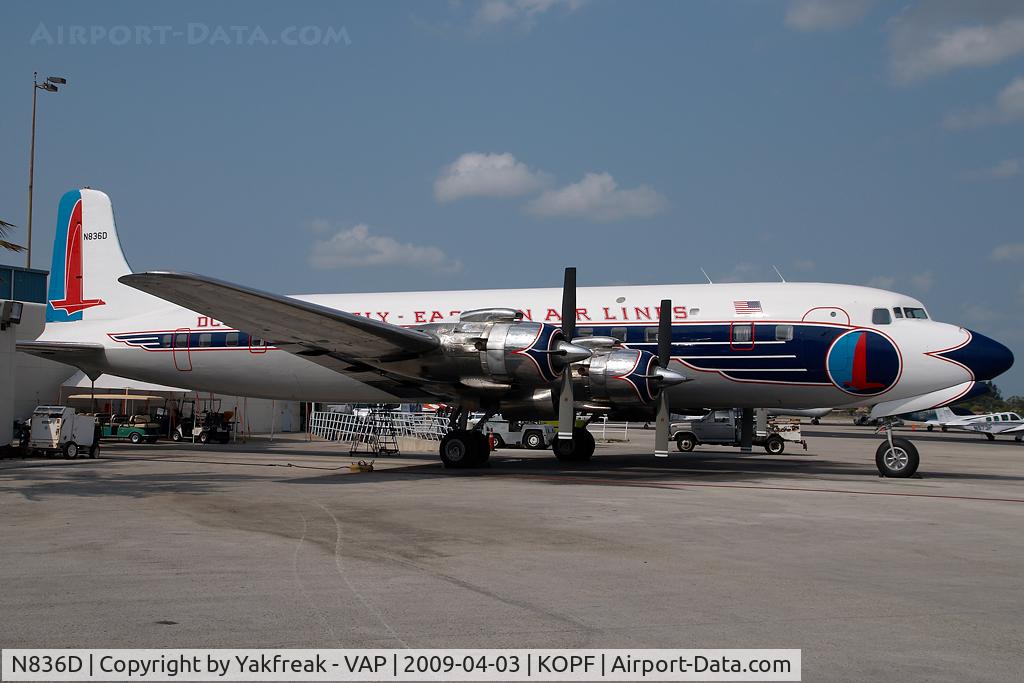 N836D, 1957 Douglas DC-7B C/N 45345, Eastern DC7
