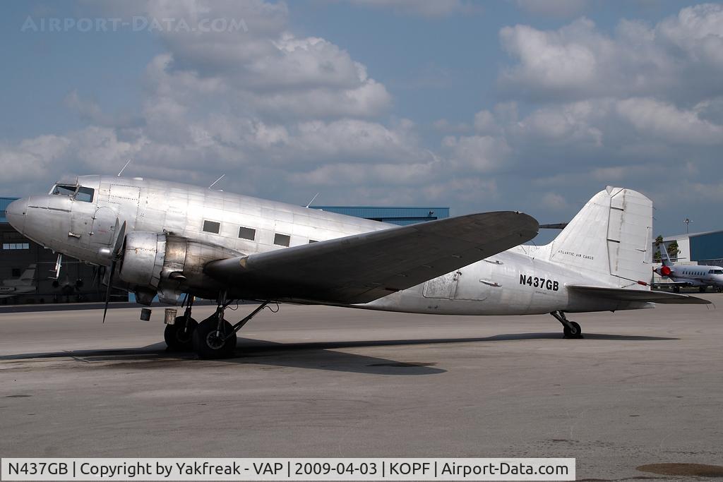N437GB, 1944 Douglas DC3C-S1C3G (C-47A) C/N 19999, Atlantic Air Cargo Douglas DC3