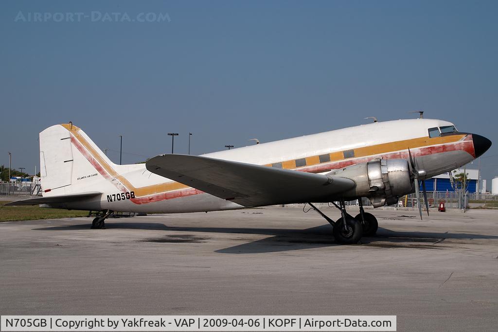 N705GB, 1943 Douglas DC3C C/N 13854, Atlantic Air Cargo Douglas DC3