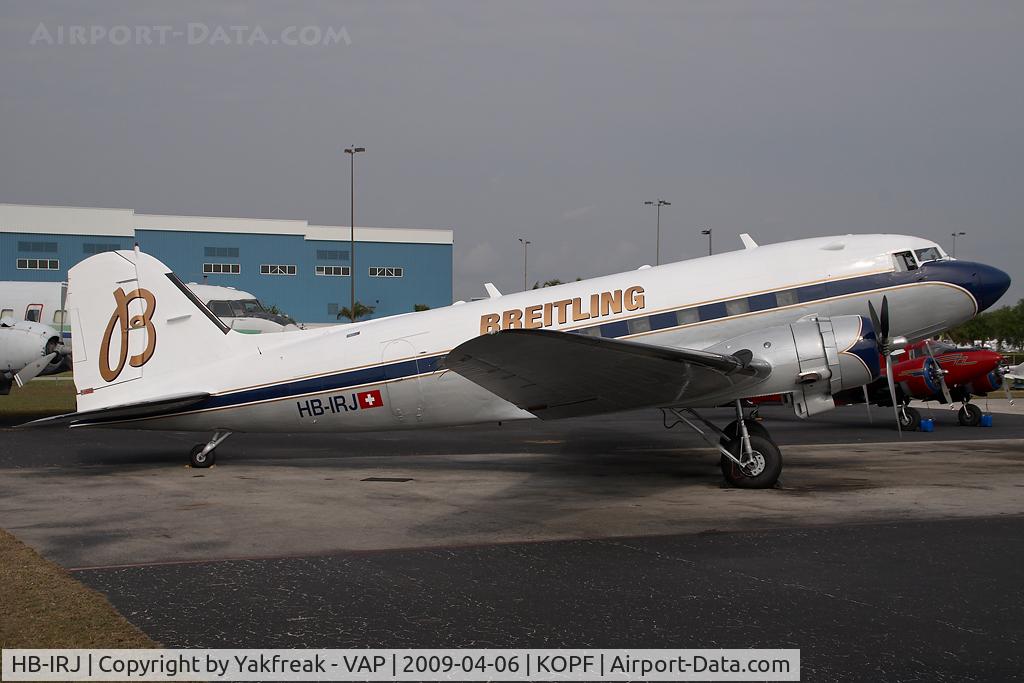 HB-IRJ, 1940 Douglas DC-3A-S4C4G C/N 2204, Breitling DC3