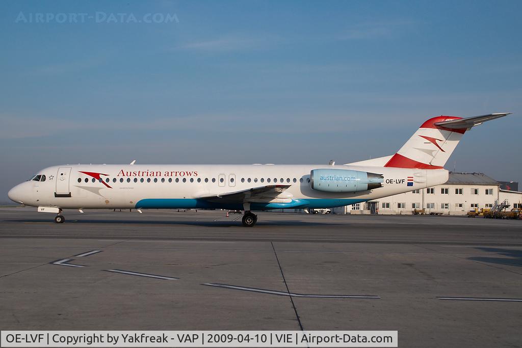 OE-LVF, 1993 Fokker 100 (F-28-0100) C/N 11483, Austrian Arrows Fokker 100