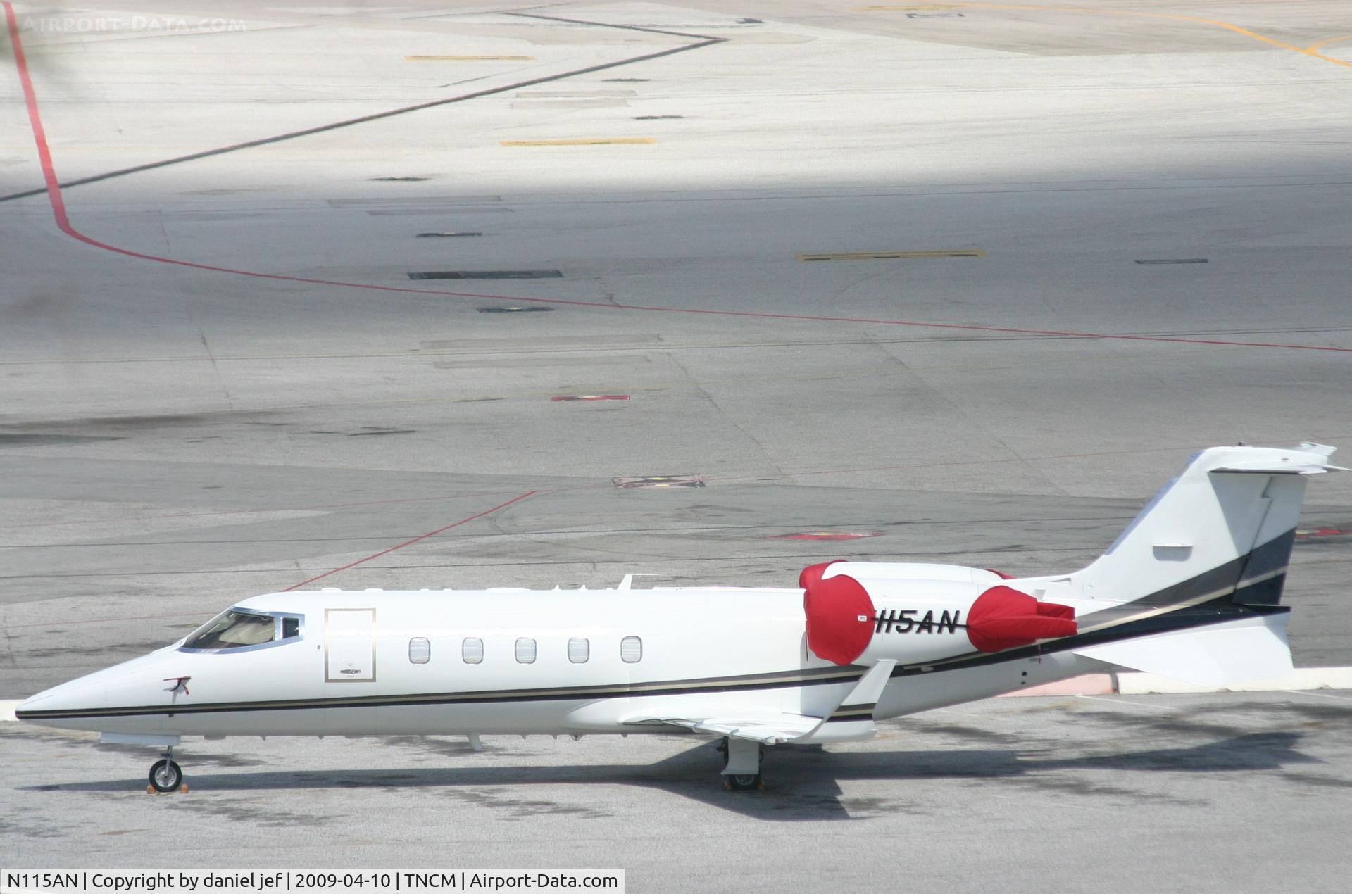 N115AN, 2006 Learjet 60 C/N 308, park at the  tncm ramp