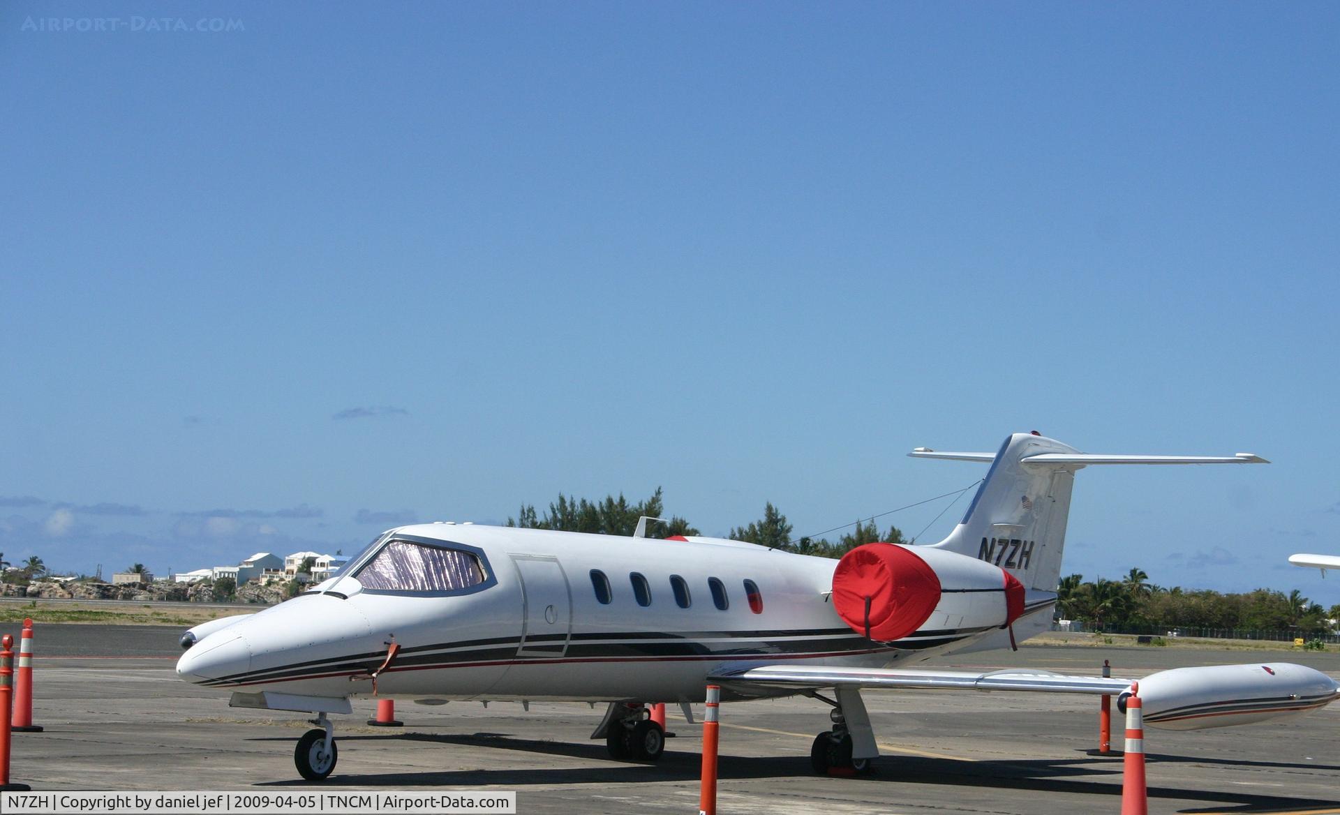 N7ZH, 1980 Gates Learjet 35A C/N 348, park at the  tncm ramp