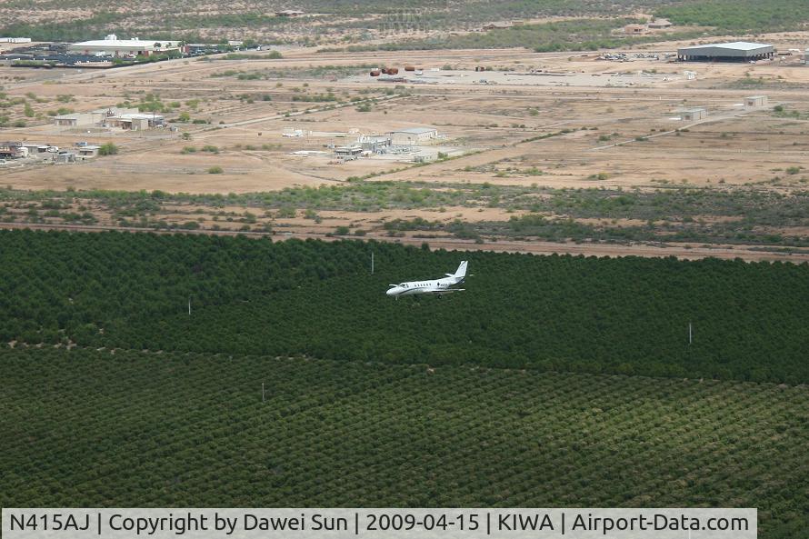 N415AJ, 1990 Cessna 550 Citation II C/N 5500600, approach