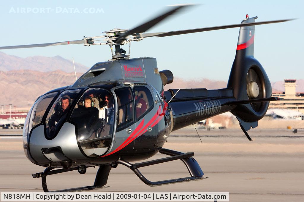 N818MH, Eurocopter EC-130B-4 (AS-350B-4) C/N 4131, Maverick Helicopters N818MH returning to the heliport after a sightseeing trip for the passengers.