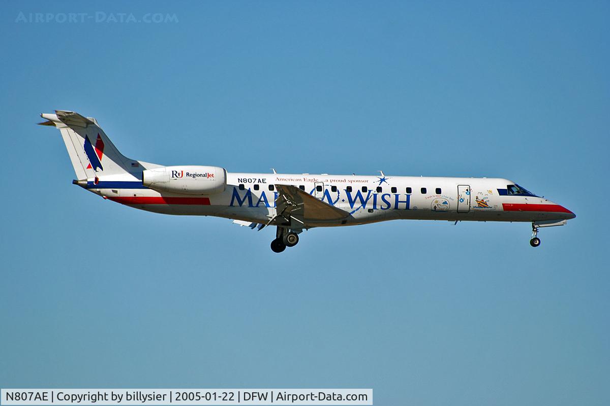 N807AE, 2001 Embraer ERJ-140LR (EMB-135KL) C/N 145506, Make-A-Wish Foundation
