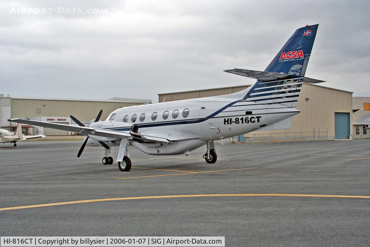 HI-816CT, 1986 British Aerospace BAe Jetstream 3101 C/N 694, On a visit to downtown airport