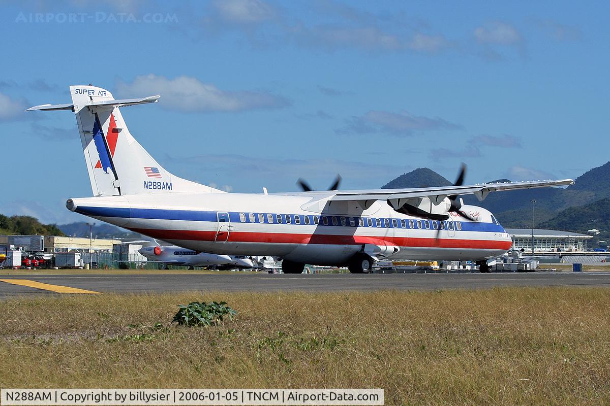 N288AM, 1992 ATR 72-212 C/N 288, Setting up for takeoff 