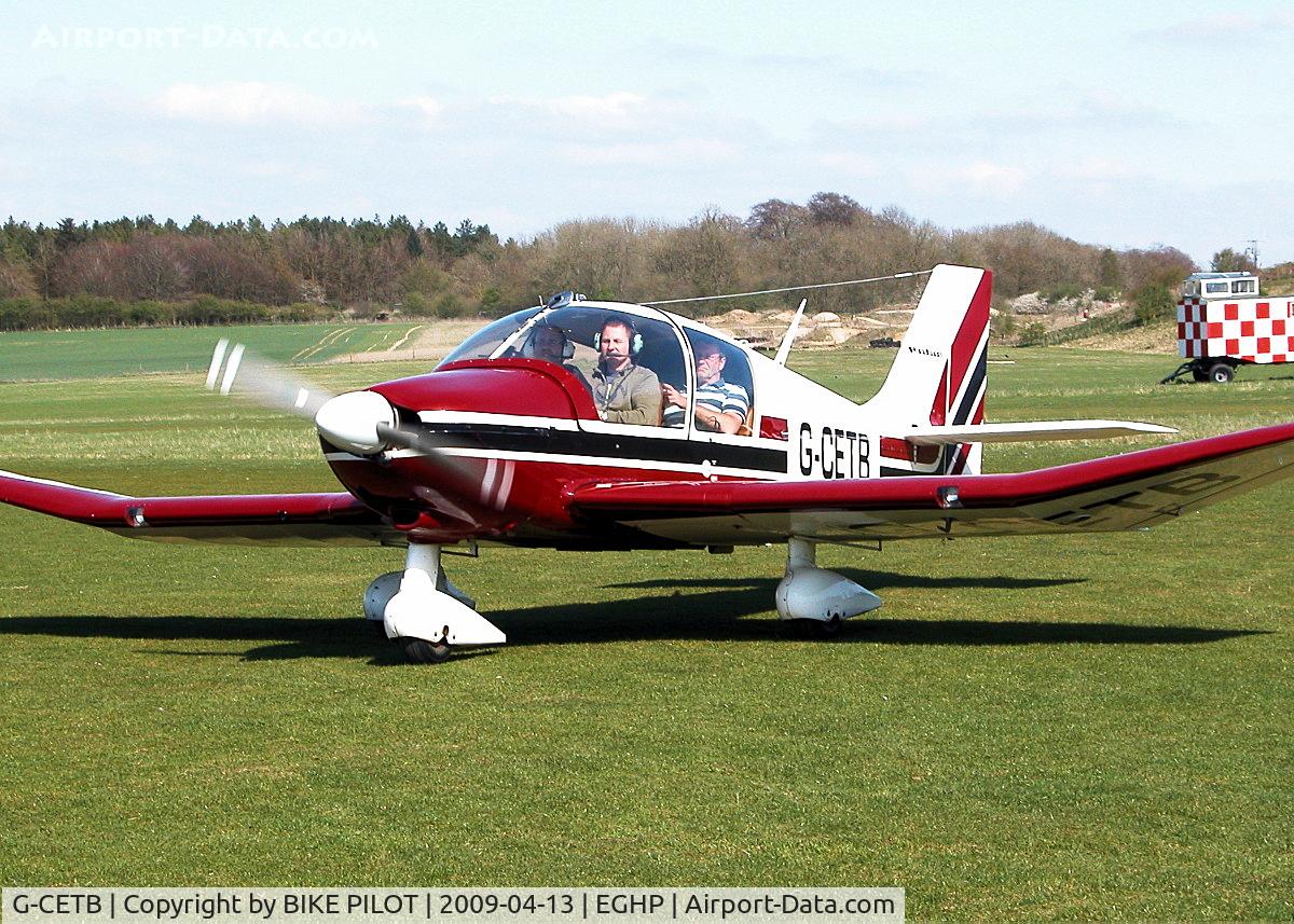 G-CETB, 1979 Robin DR-400-180 Regent Regent C/N 1369, TAXYING IN AFTER A LOCAL FLIGHT