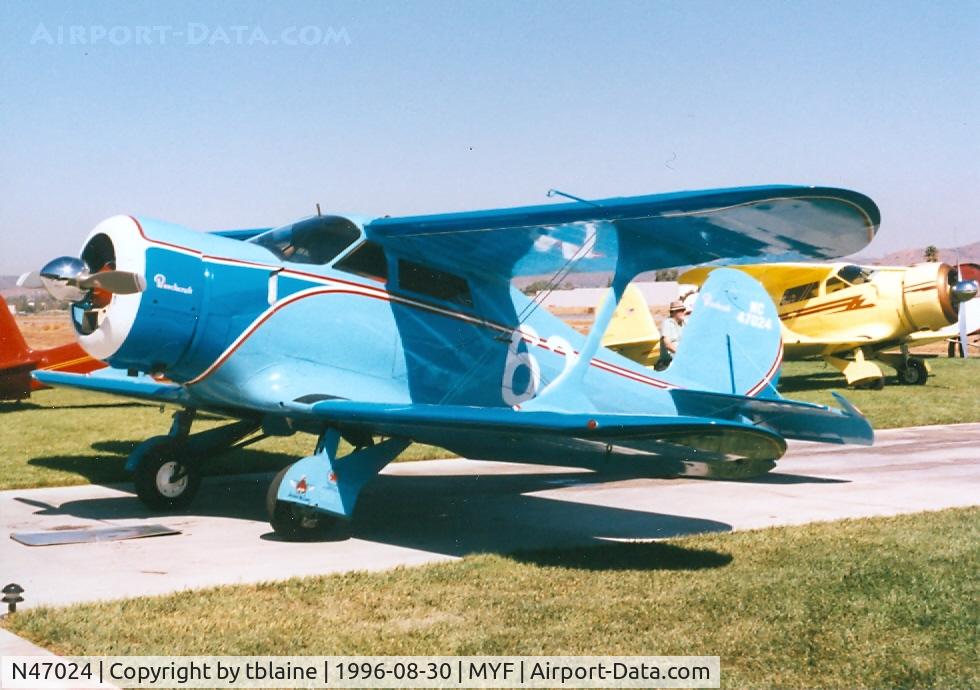 N47024, 1928 Beech C17B C/N C17B-102, 1996 Staggerwing Convention at MYF