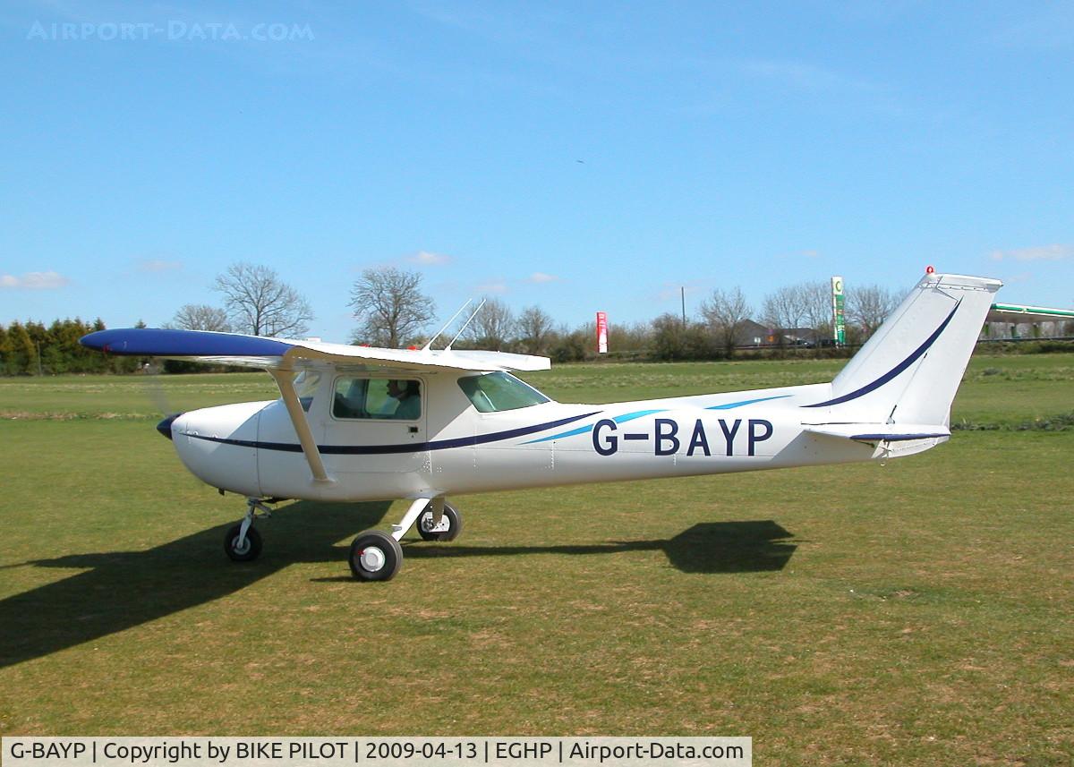 G-BAYP, 1973 Cessna 150L C/N 150-74017, RECENTLY RE-PAINTED YANKEE PAPA ON IT'S WAY TO RWY 21