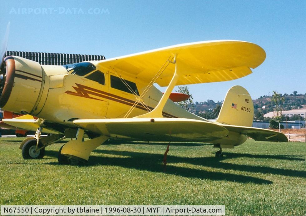 N67550, 1944 Beech D17S Staggerwing C/N 6717, 1996 Staggerwing Convention at MYF