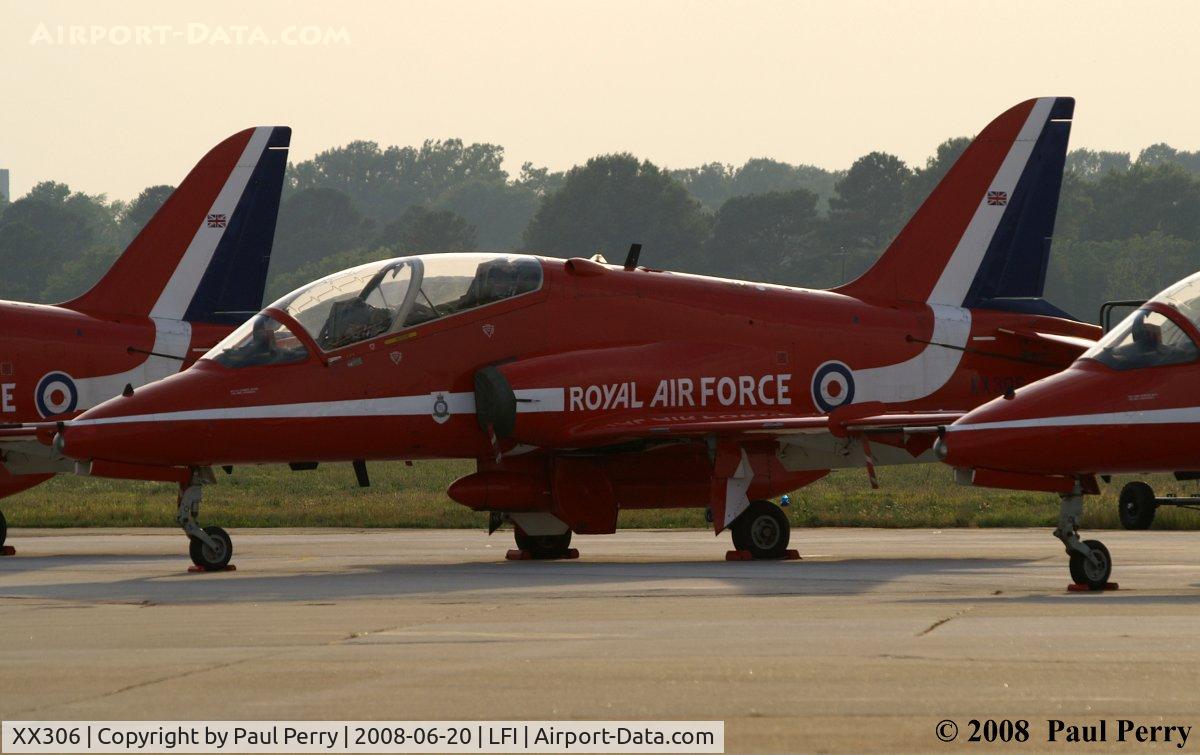 XX306, 1980 Hawker Siddeley Hawk T.1A C/N 141/312131, Another of the Red Arrow Hawks in for a visit