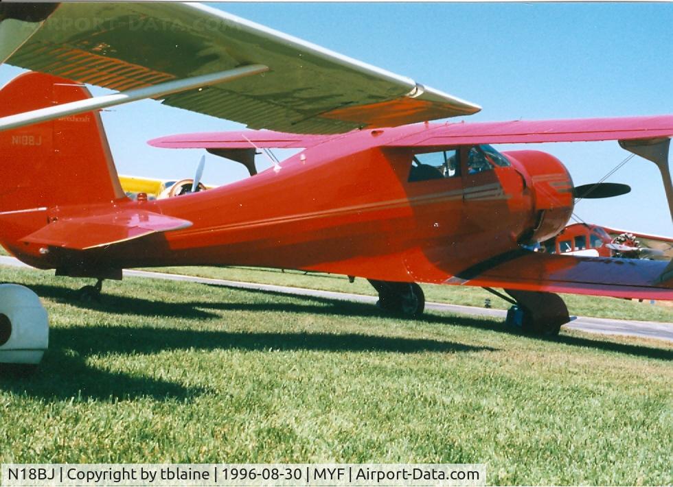 N18BJ, 1943 Beech D17S Staggerwing C/N 4891, 1996 Staggerwing Convention at MYF
