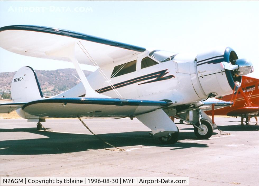N26GM, 1944 Beech D17S Staggerwing C/N 6767, 1996 Staggerwing Convention at MYF