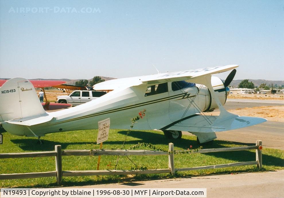 N19493, 1939 Beech D17S Staggerwing C/N 263, 1996 Staggerwing Convention at MYF