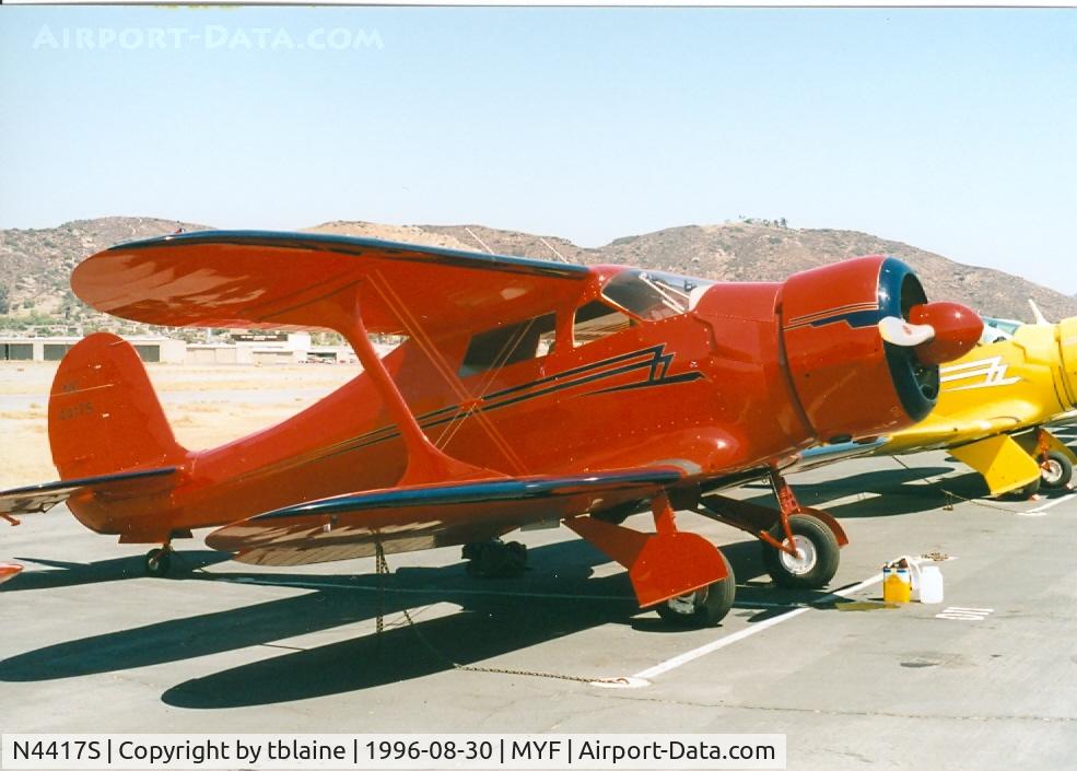 N4417S, 1944 Beech D17S (UC-43-BH/GB2) Staggerwing C/N 6918, 1996 Staggerwing Convention at MYF