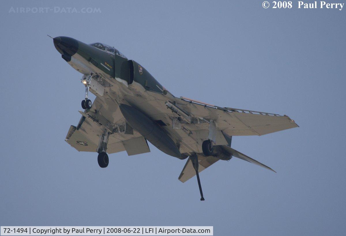 72-1494, McDonnell Douglas QF-4E Phantom II C/N 4498, Getting dirty, very dirty