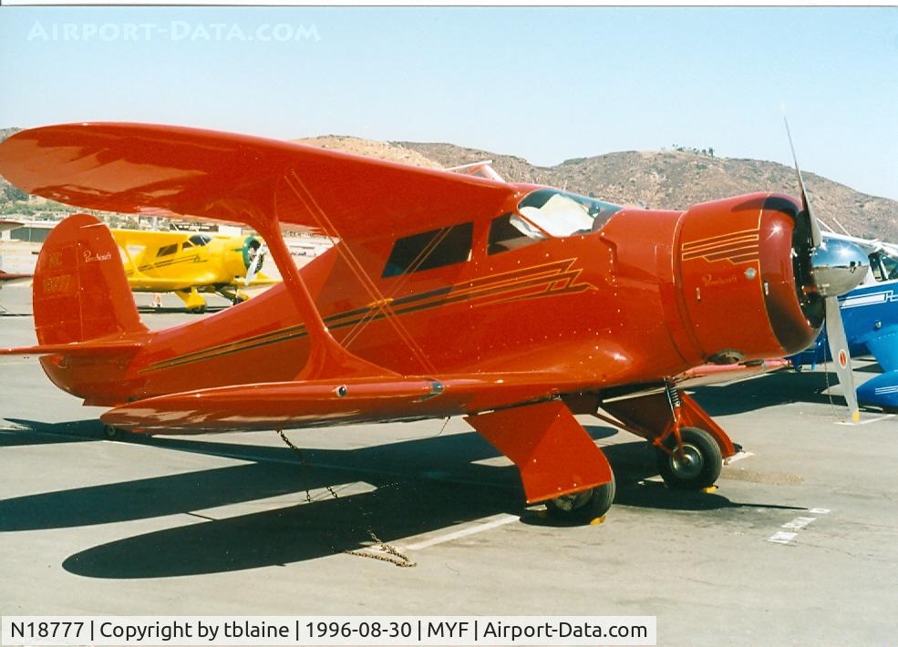N18777, 1938 Beech D17S Staggerwing C/N 200, 1996 Staggerwing Convention at MYF