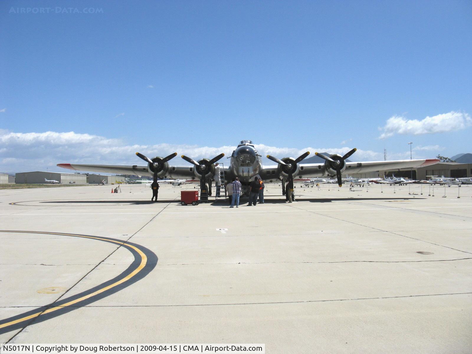 N5017N, 1944 Lockheed/Vega (Boeing) B-17G-105-VE Flying Fortress C/N 8649, 1944 Boeing B-17G FLYING FORTRESS 'Aluminum Overcast' of the EAA, four Wright Cyclone R-1820-97 9 cylinder 1,200 Hp radials, Limited class